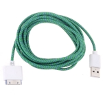 Colorful Nylon Netting Braided ​30 Pin USB Data Sync Charger Cable for iPhone 4 4S iPad 2 3 4 iPod