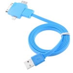 4 in 1 8 Pin 30 Pin Micro 5 Pin Micro USB 3.0 ​Multi-functional Flat USB Charging Cable for iPhone 5