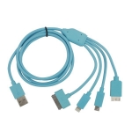 5 in 1 USB Cable Sync Data Charger for iPhone iPad Samsung HTC​ Phones