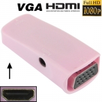 Full HD 1080P HDMI Female to VGA and Audio Adapter for HDTV/Monitor/Projector