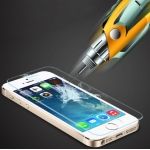 Transparent Clear Tempered Glass Film Curved Edge Screen Protector for iPhone 5S