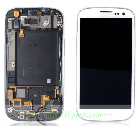 LCD Screen Assembly with Frame replacement for Samsung Galaxy S3 i9300
