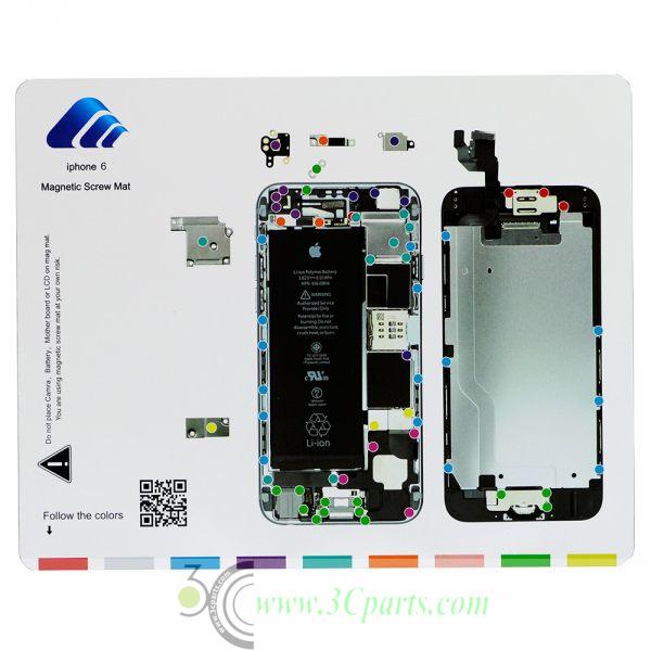 Magnetic Screw Chart Mat Technician Repair Pad Guide for iPhone 6