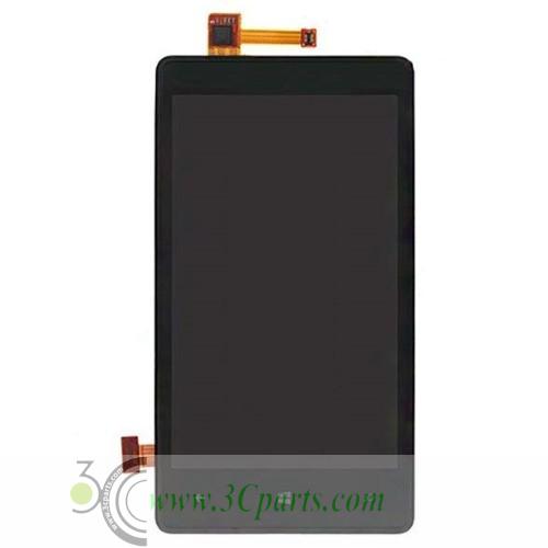 Complete LCD with Touch Screen Assembly with Bezel replacement for Nokia Lumia 820