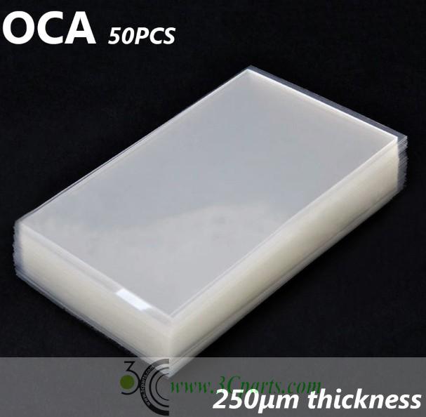0.25mm 50PCS OCA Clear Optical Adhesive for iPhone 6 Plus 5.5-inch LCD Digitiser