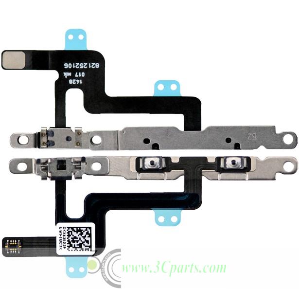 Volume Button Flex Cable Assembly With Metal Bracket Replacement for iPhone 6