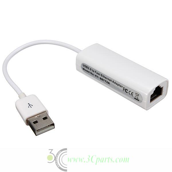 USB 2.0 to LAN Ethernet Network Adapter for MacBook Air iMac Laptop
