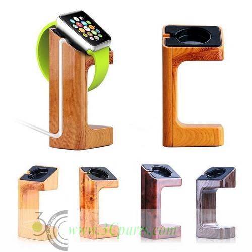 Wood Texture ​Stand Holder Charger for​ Apple Watch