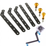 Aluminum Alloy Extension Arm Mount Kits with Screws for Gopro Camera HD Hero 3 / 2