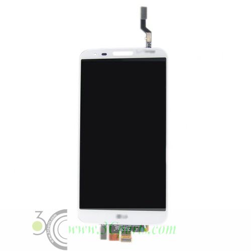 LCD with Touch Screen Digitizer Assembly replacement for LG G2 D802 D805 White