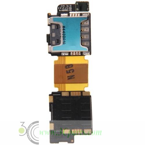 SIM Card Socket Flex Cable replacement for Samsung Galaxy S5 / G900
