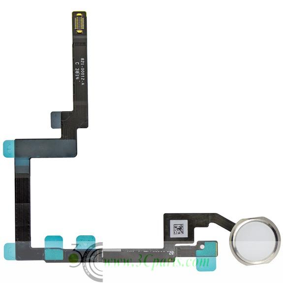 Home Button Assembly with Flex Cable Replacement for iPad Mini 3 Silver