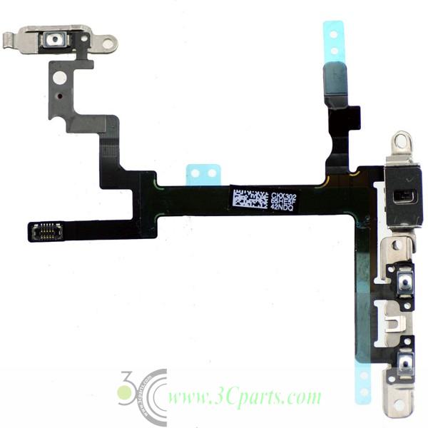 Power On/off Flex Cable Full Assembly Replacement for iPhone 5
