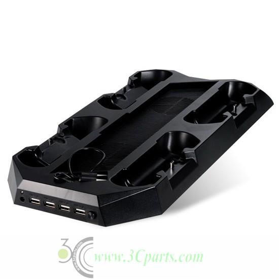 Charging Dock Stand ​Cooling Fan with Four 3.0 HUB for PS4