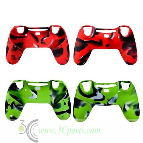 Camouflage Silicone Rubber Soft Case Cover for PS4 Controller