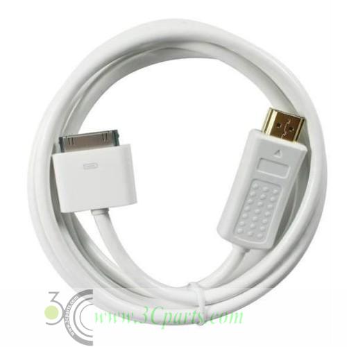 30 Pin Dock Connector to HDMI HDTV 6FT Cable Adapter for iPad