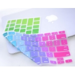 Rainbow Silicone UK/EU/US layout Keyboard Protector Cover Film For Macbook
