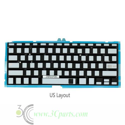 Keyboard Backlight (Mid 2011-Early 2015) Replacement for MacBook Air 13" A1369 A1466 - US English