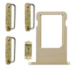 5 in 1 Sim Card Tray with Side Buttons replacement for iPhone 6 Plus Gold
