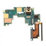Mainboard with Volume and Earphone Jack Flex Cable replacement for HTC One M7 / 801e / 801n