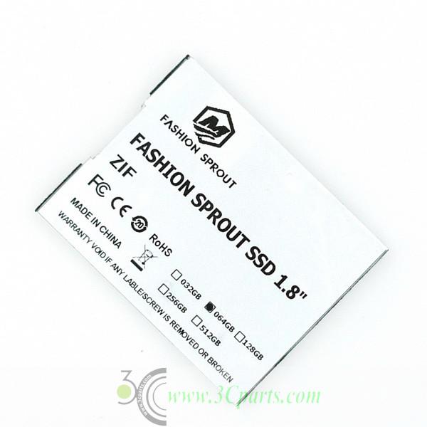 1.8" Zif SSD upgrade Hard Disk HDD for iPod Video and iPod Classic