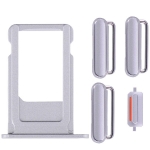 5 in 1 Sim Card Tray with Side Buttons replacement for iPhone 6S Silver