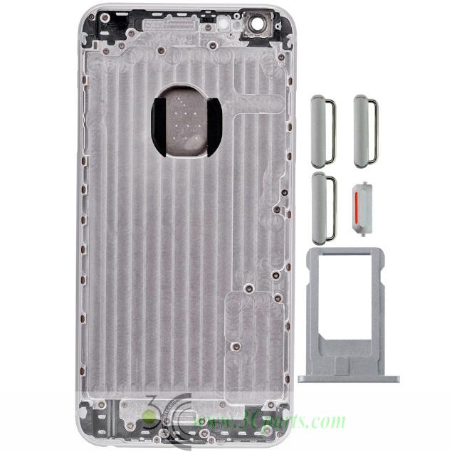 Back Cover with Sim Card Tray and side buttons Replacement for iPhone 6 Plus Gray