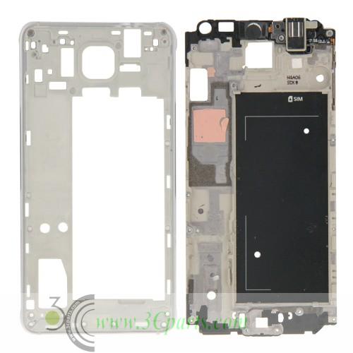 Front LCD Frame Bezel with Middle Plate replacement for Samsung Galaxy Alpha / G850