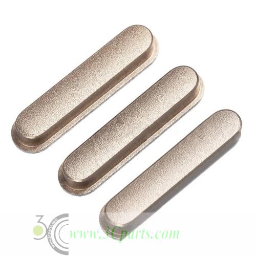 Side Keys Replacement Replacement for iPad Mini 4 (3Pcs set) - Gold