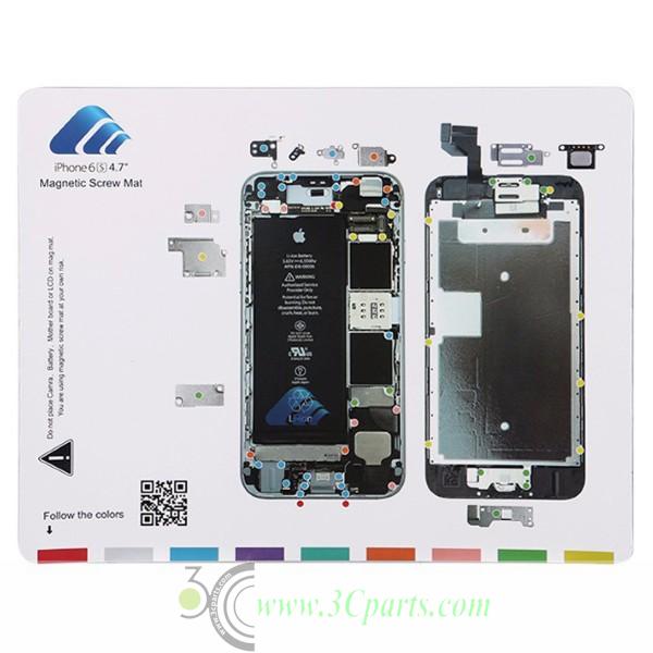 Magnetic Screw Chart Mat Technician Repair Pad Guide for iPhone 6S
