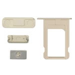 Side Buttons and Sim Card Tray Replacement for iPhone 5S/SE Gold