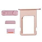 Side Buttons and Sim Card Tray Replacement for iPhone 5S/SE Rose