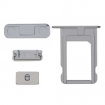 Side Buttons and Sim Card Tray Replacement for iPhone 5S/SE Grey