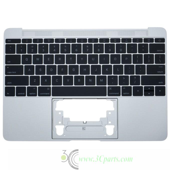 Upper Case with keyboard Replacement for MacBook 12" A1534 2015 Year Silver
