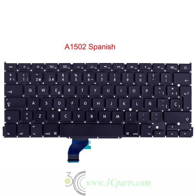 Keyboard (Spanish) Replacement for MacBook Pro 13" Retina A1502 (Late 2013-Early 2015)