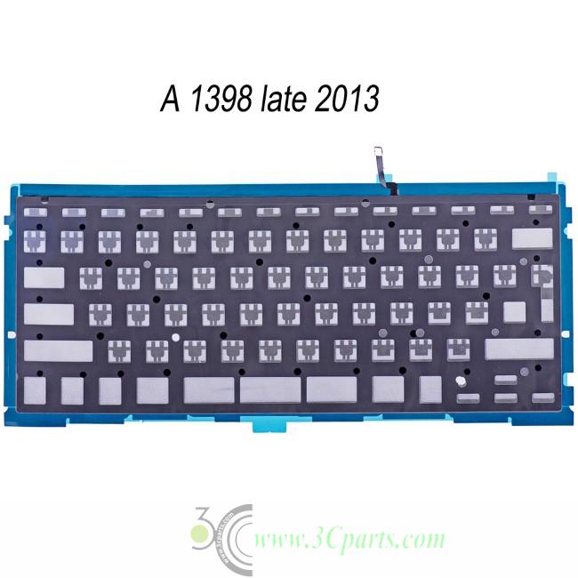 Keyboard Backlight (US English) Replacement for MacBook Pro Retina 15" A1398 (Mid 2012-Mid 2015)