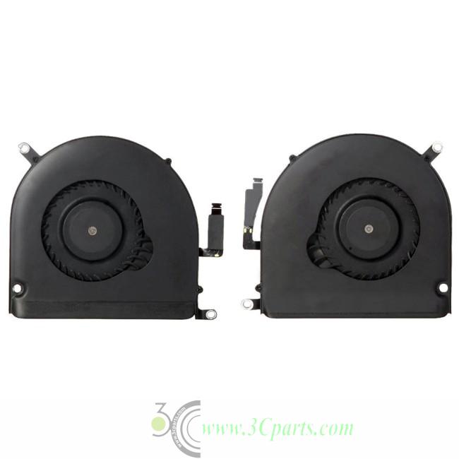 Left+Right CPU Fan Replacement for MacBook Pro Retina 15" A1398 (Mid 2012-Early 2013,Late 2013-Mid 2014,Mid 2015)