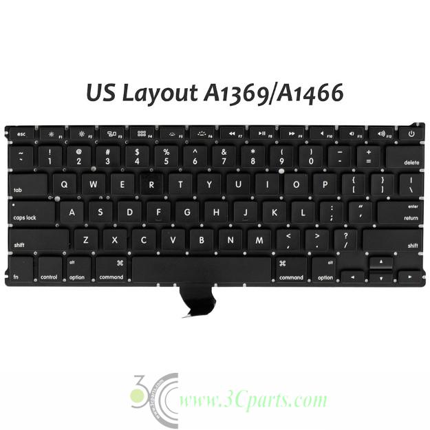 Keyboard (Mid 2011-Early 2015) Replacement for MacBook Air 13" A1369 A1466 - US English