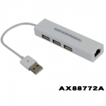 USB 2.0 to RJ45 Ethernet Network Card LAN Adapter + 3 Ports USB HUB for WINDOWS PC Tablet laptop Eth...