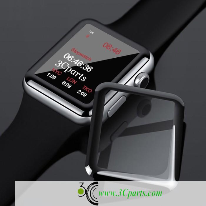 3D Curved edge to edge Tempered Glass Protective Film For Apple Watch Series 1 2 3 Full Screen Protector Cover