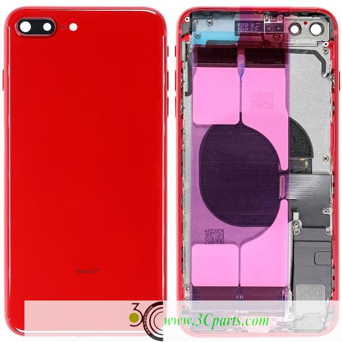 Back Cover Full Assembly Replacement for iPhone 8 Plus - Red