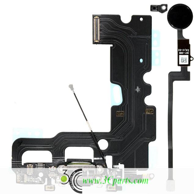 Charging Dock Flex Cable with Home Button Return Solution Repair Parts for iPhone 7