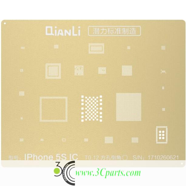 QianLi Laser Tech BGA Reballing Gold Stencil Replacement for iPhone 5S