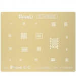 QianLi Laser Tech BGA Reballing Gold Stencil Replacement for iPhone 6/6P
