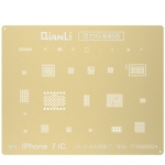 QianLi Laser Tech BGA Reballing Gold Stencil Replacement for iPhone 7/7 Plus