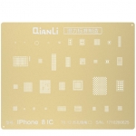 QianLi Laser Tech BGA Reballing Gold Stencil Replacement for iPhone 8/8 Plus