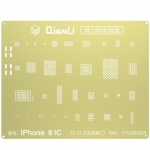 QianLi 3D BGA Reball Gold Stencil for iPhone 8/8P