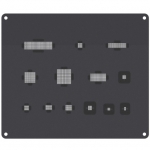 QianLi ToolPlus 3D iBlack iPhone Power Logic Module BGA Reballing Black Stencil For 7G BMW330