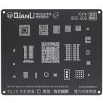 QianLi ToolPlus 3D iBlack Universal BGA Reballing Black Stencil for Andriod Phone Models Kirin655 65...