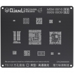 QianLi ToolPlus 3D iBlack Universal BGA Reballing Black Stencil for Andriod Phone Models MSM 8916 89...